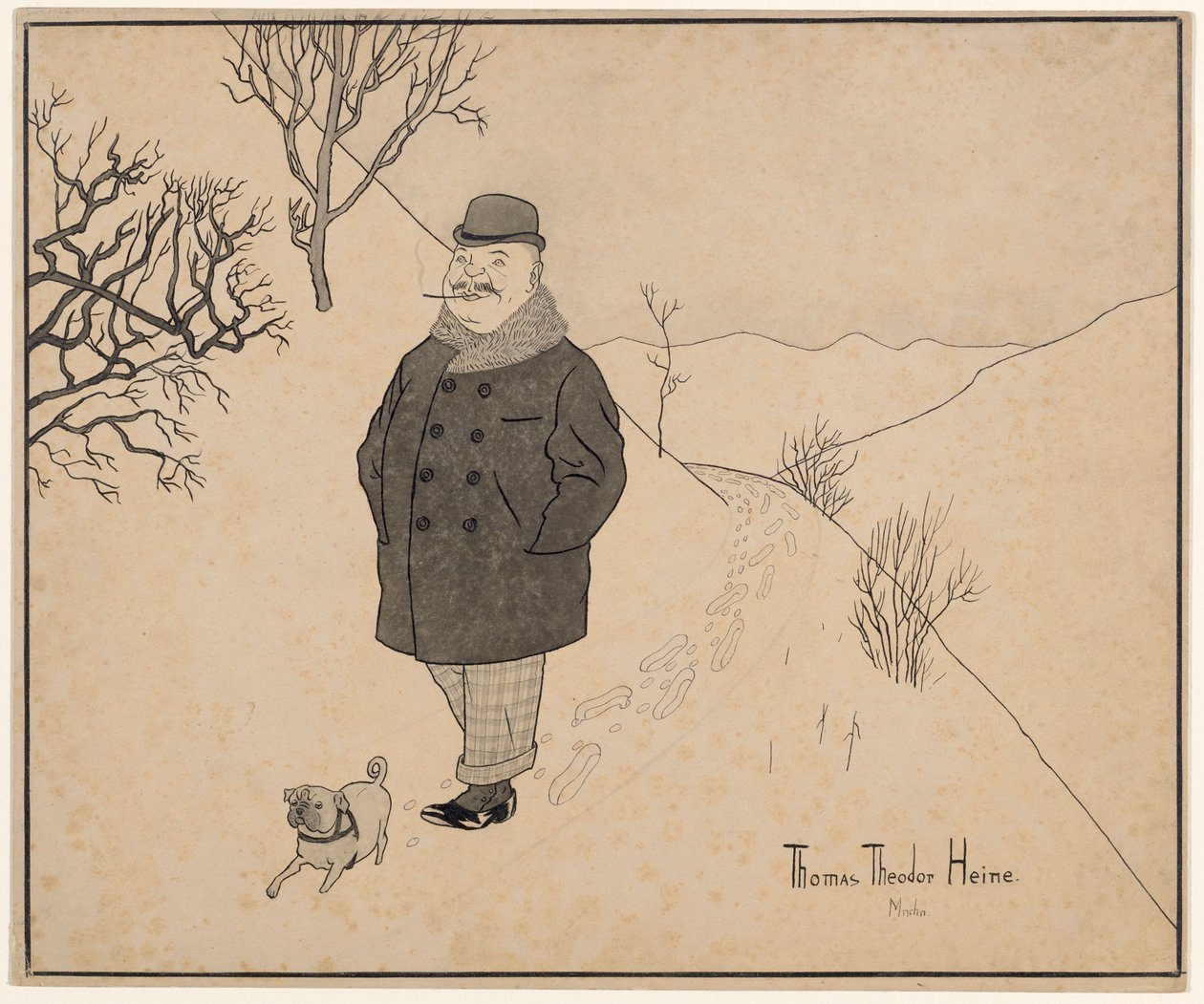 Passeggiata invernale da Thomas Theodor Heine