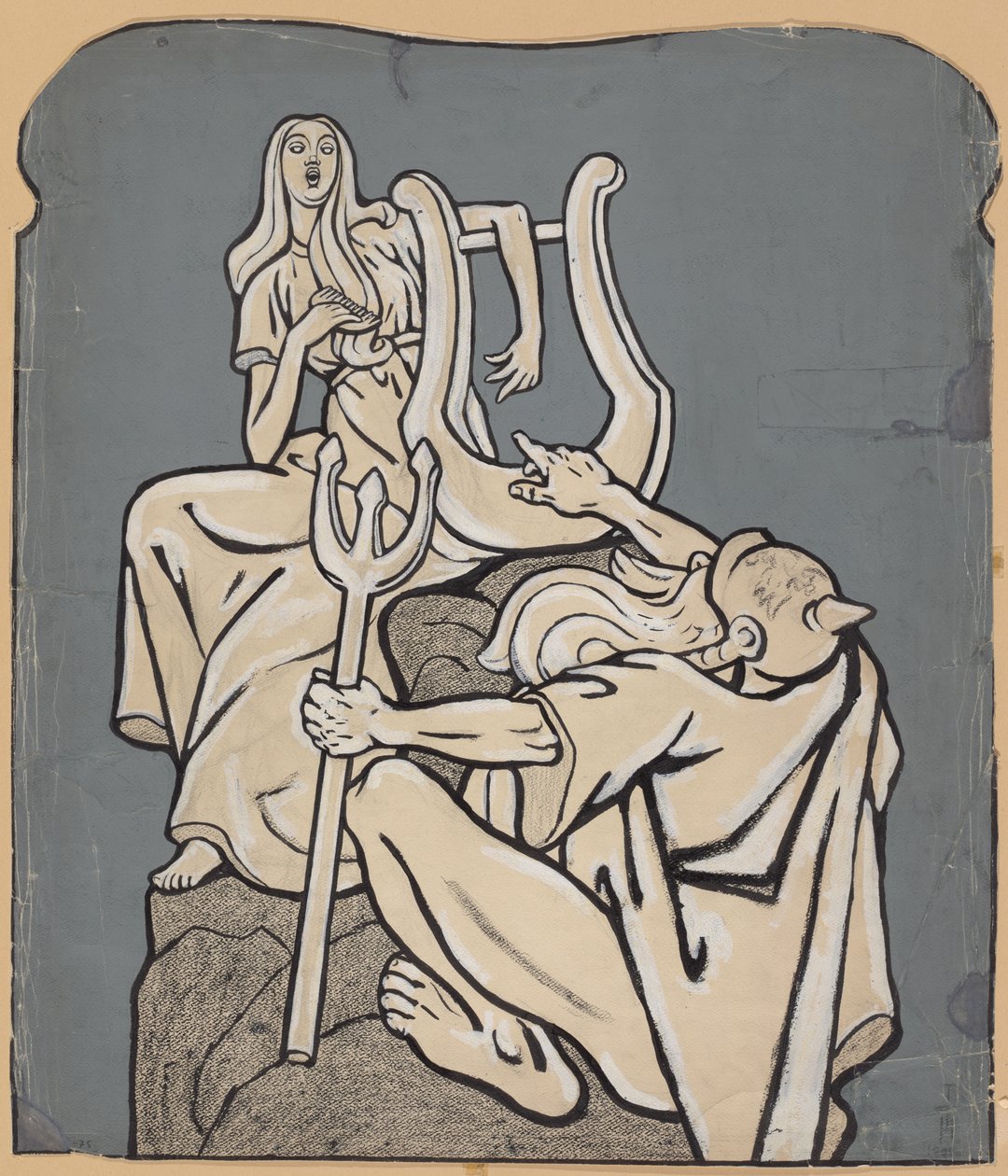 In occasione del centenario della nascita di Heinrich Heine – Modello di un monumento a Heine; Simplicissimus IV/38, 1899 da Thomas Theodor Heine