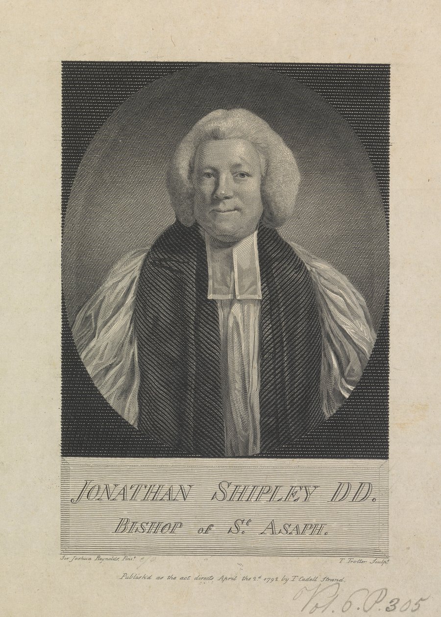 Jonathan Shipley, Vescovo di St. Asaph da Thomas Trotter