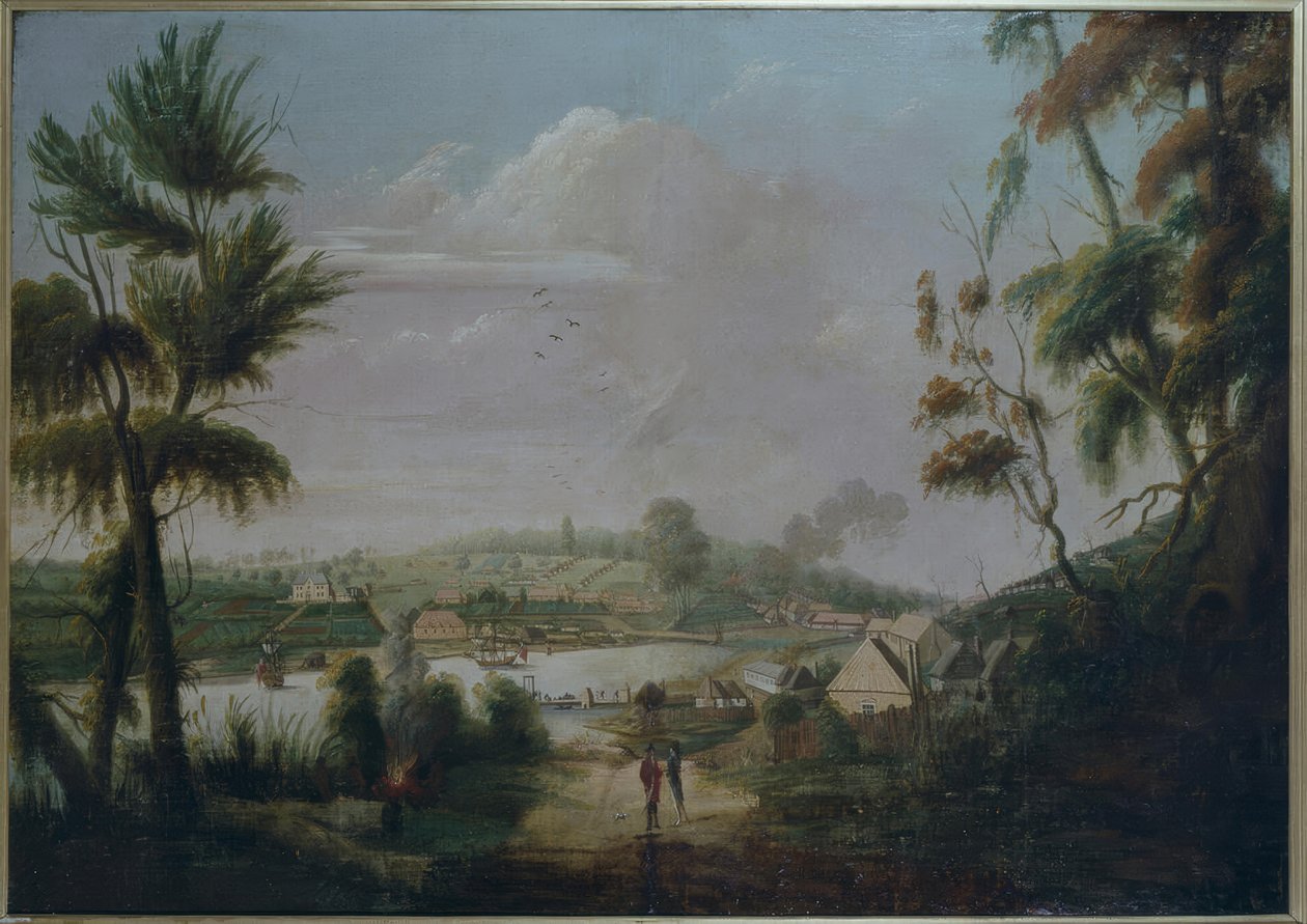 Vista sulla baia di Sydney da Thomas Watling