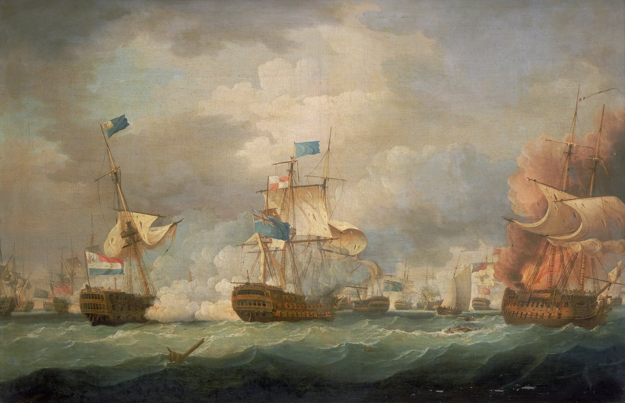 La battaglia di Camperdown da Thomas Whitcombe