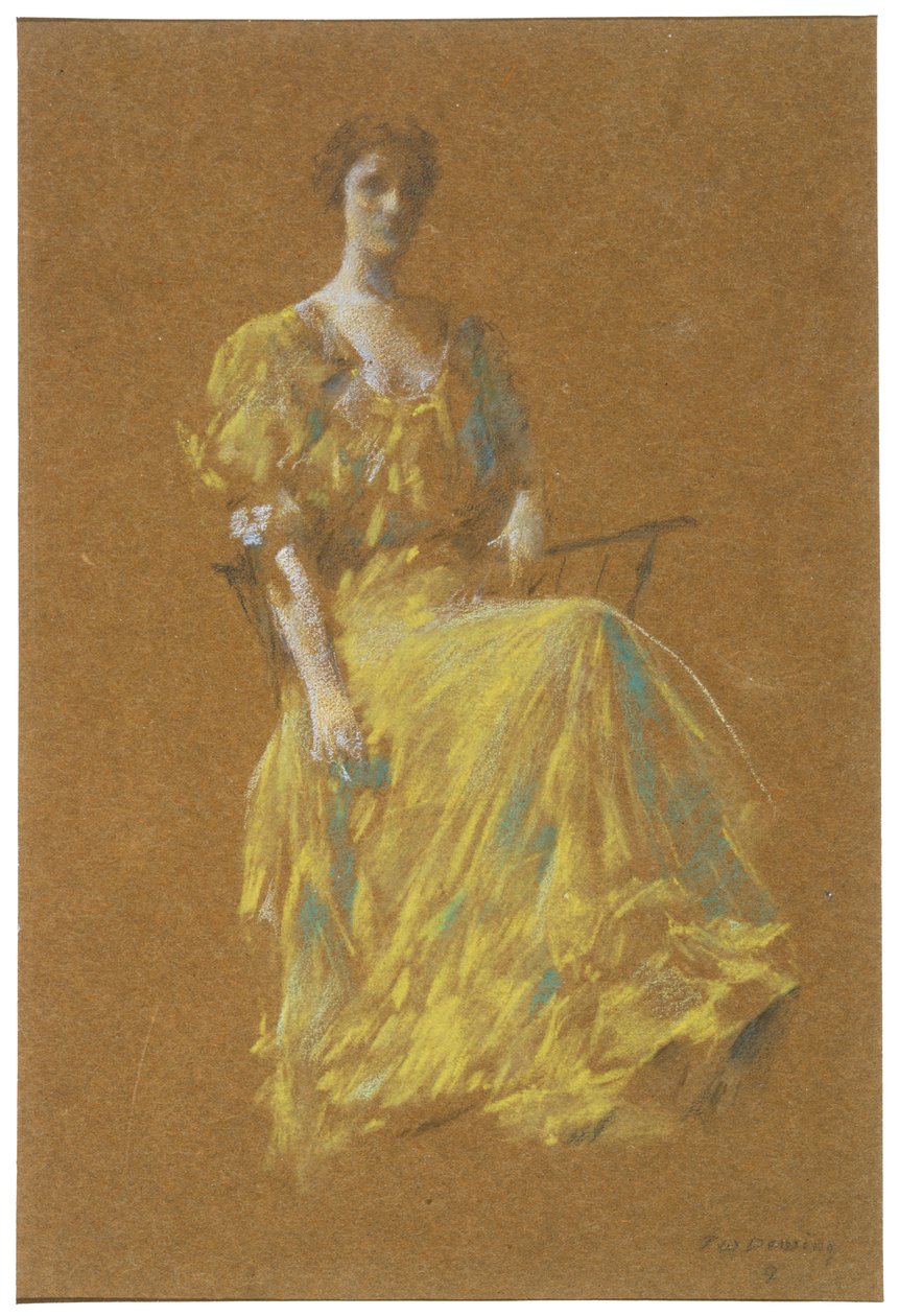 Signora in verde da Thomas Wilmer Dewing