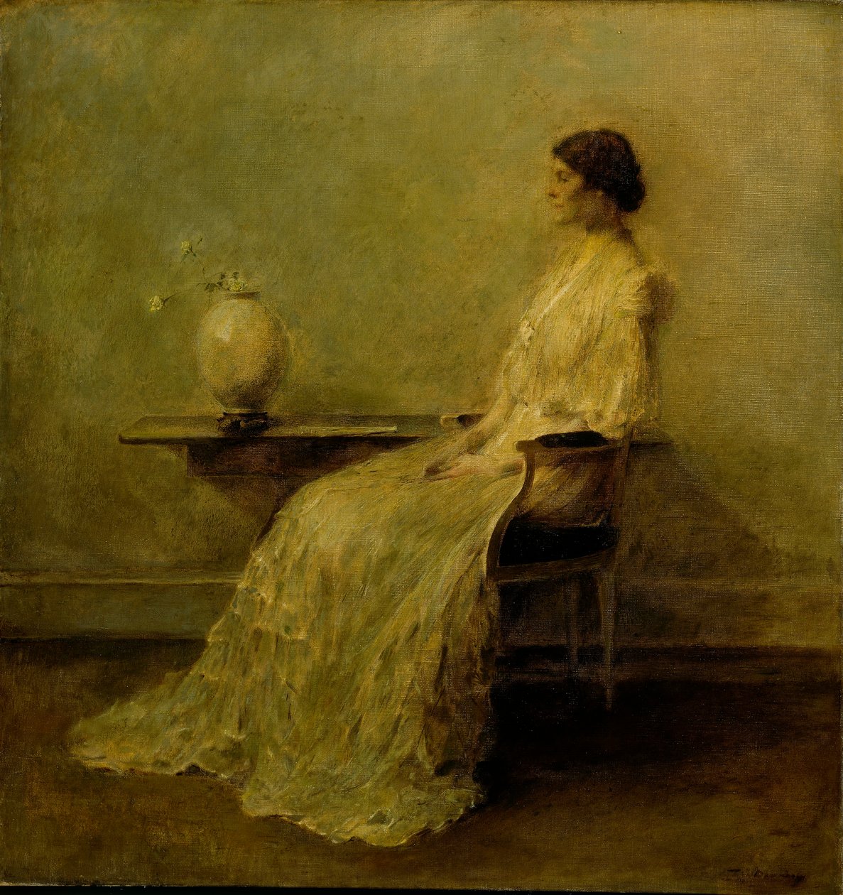 Signora in bianco (n. 2) da Thomas Wilmer Dewing