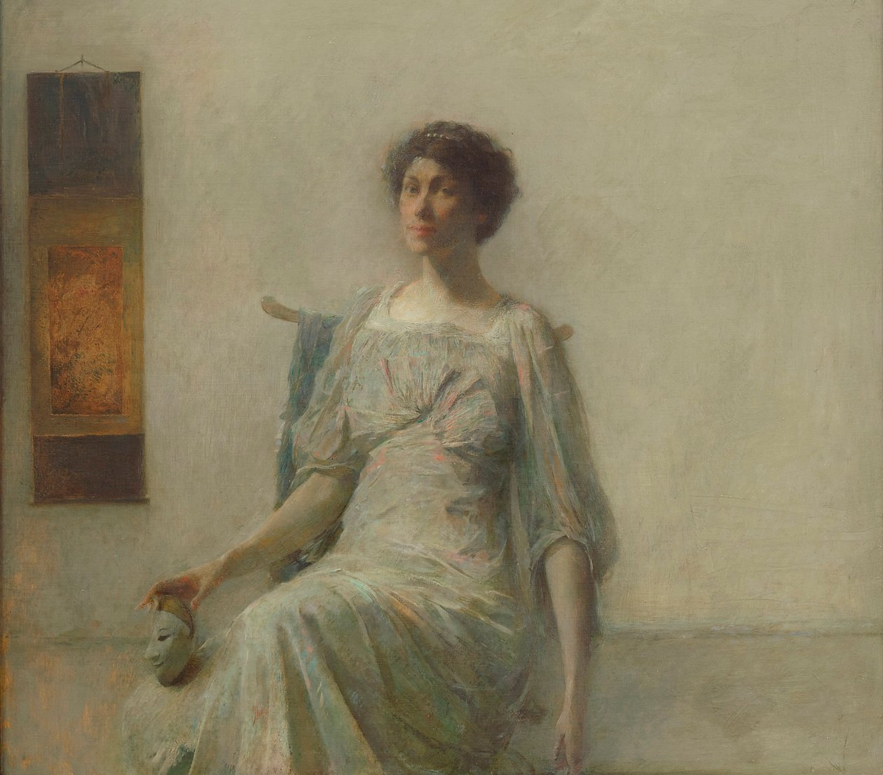 Signora con maschera, 1911 da Thomas Wilmer Dewing