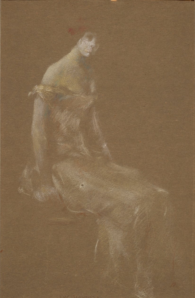 Ritratto di una Signora in Rosa #3 da Thomas Wilmer Dewing