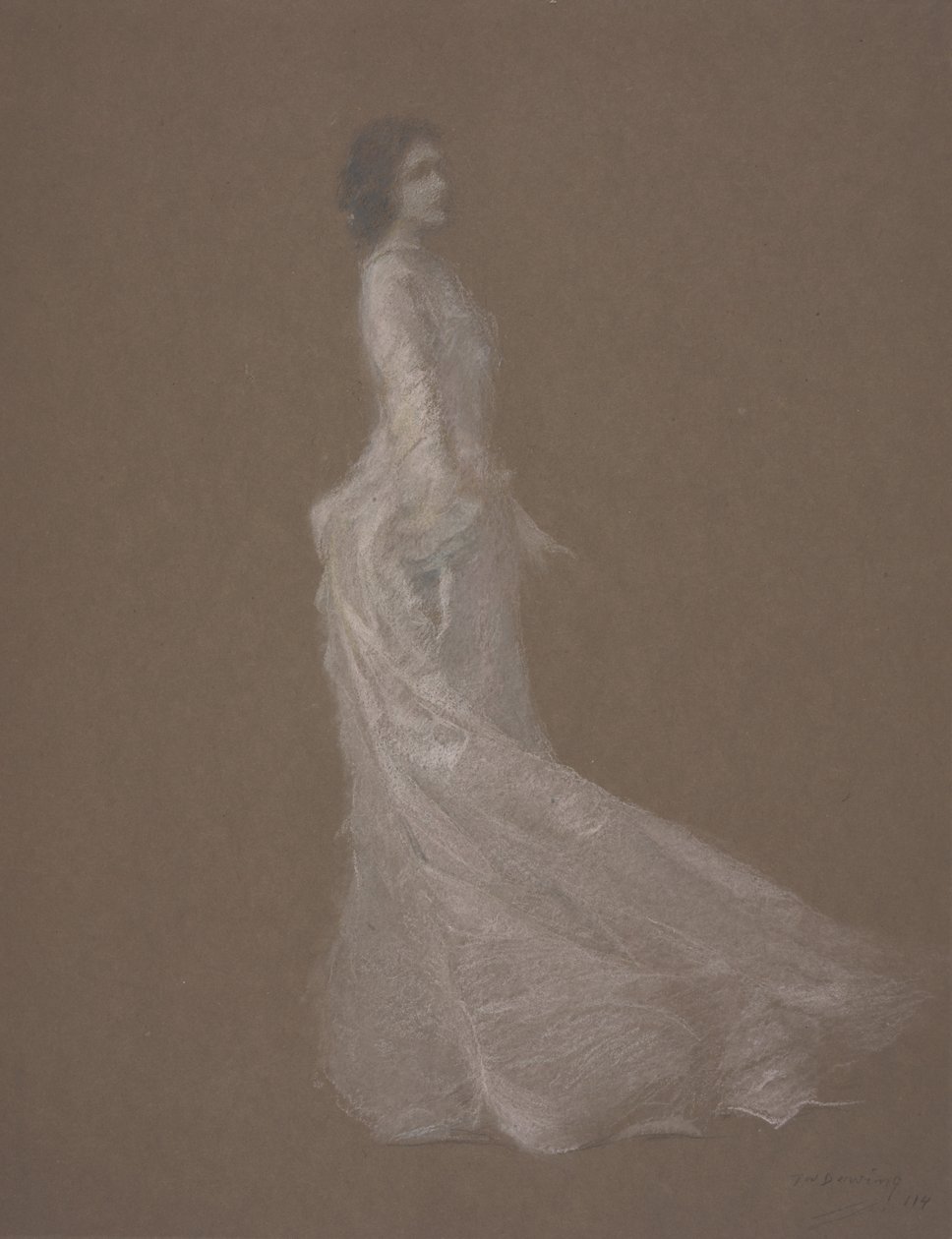 Il vestito rosa, c.1894 da Thomas Wilmer Dewing