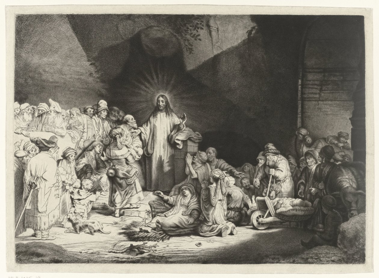 Cristo predicante (La stampa dei cento fiorini) da Thomas Worlidge