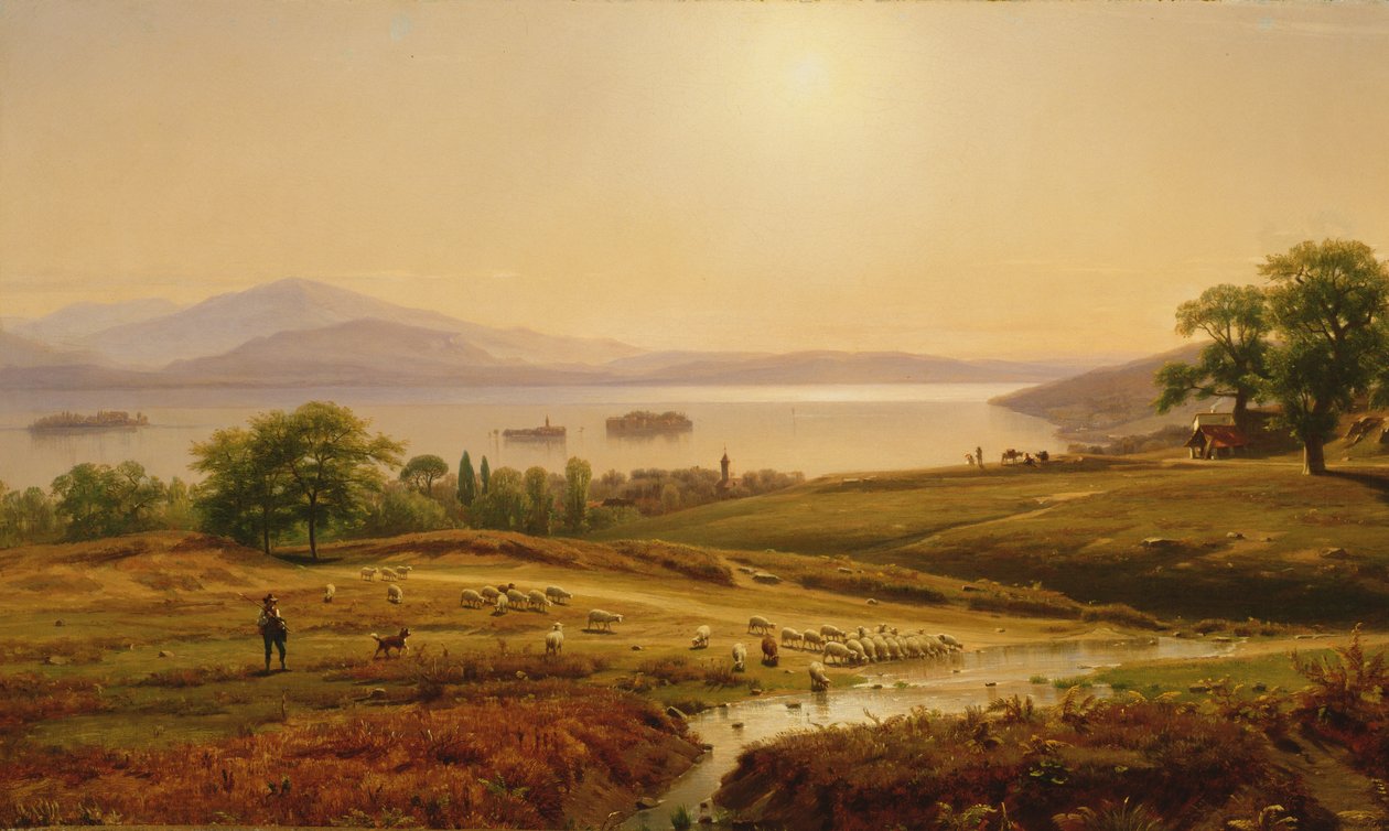 Mattina sul Lago Maggiore da Thomas Worthington Whittredge