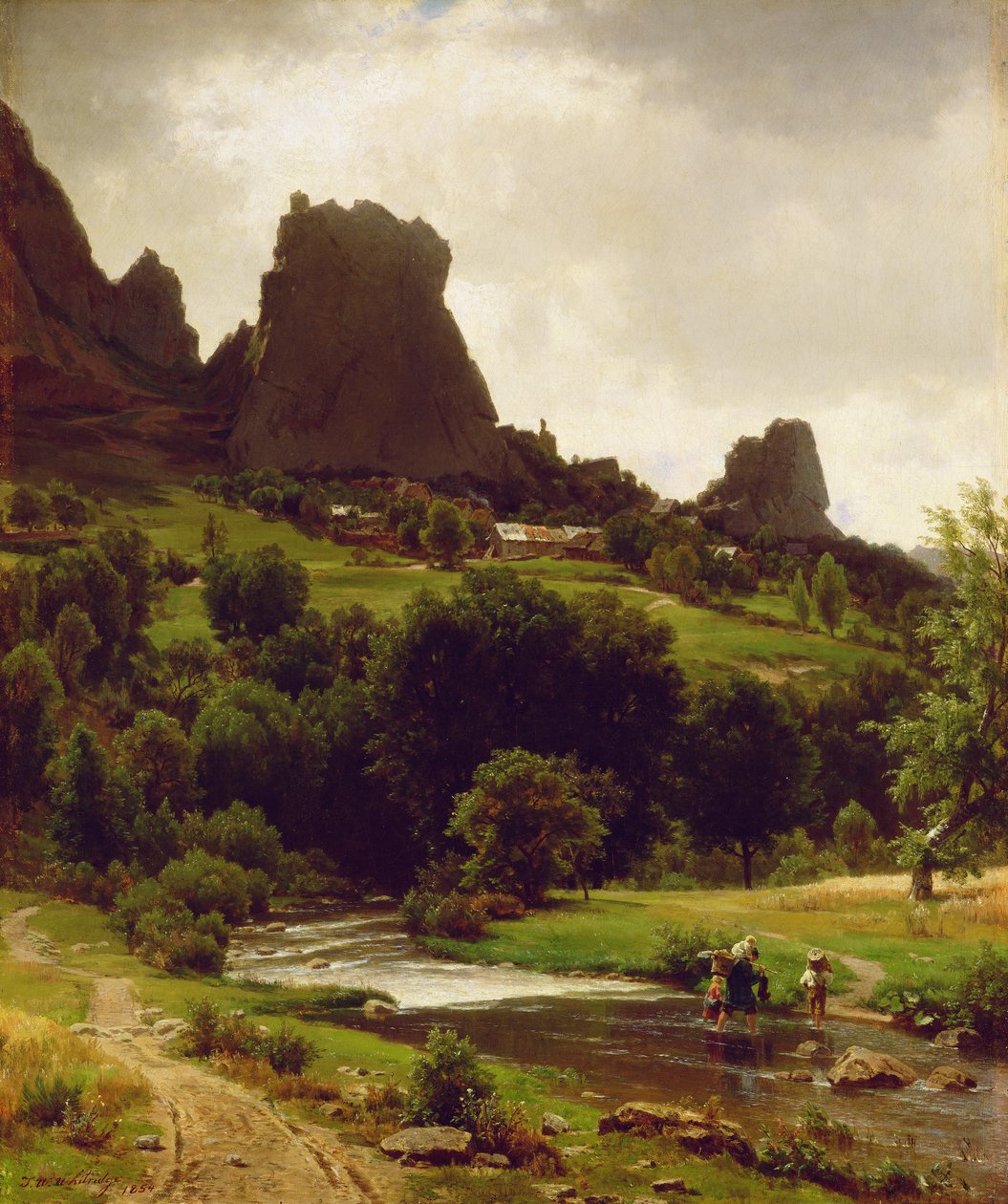 Pastorale estiva (Vista di Kallenfels) 1853 da Thomas Worthington Whittredge