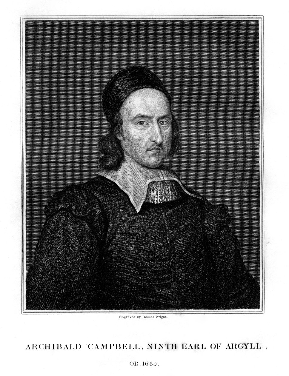 Archibald Campbell, 9º Conte di Argyll, statista, 1828 da Thomas Wright