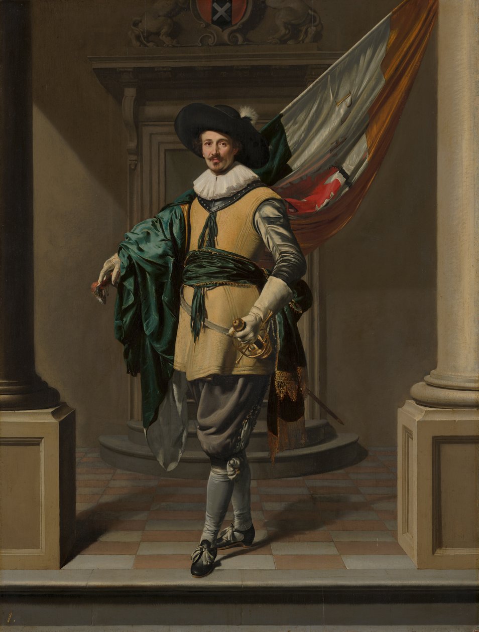 Ritratto di Loef Vredericx come alfiere da Thomas de Keyser