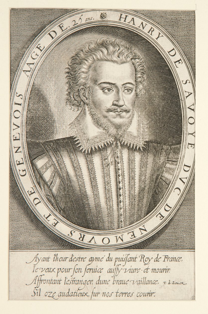 Enrico di Savoia, duca di Nemours da Thomas de Leu