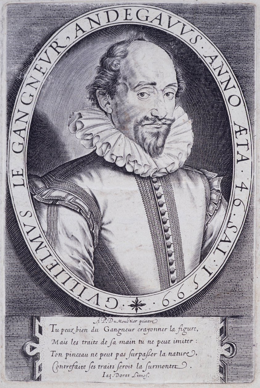 Ritratto di Guillaume Le Gangneur (1553-1624), segretario della camera del re di Francia da Thomas de Leu
