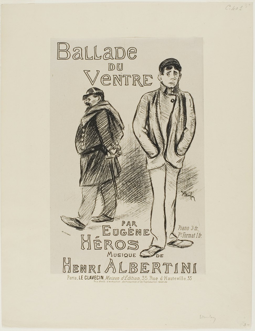 Ballata del Ventre da Théophile Alexandre Pierre Steinlen