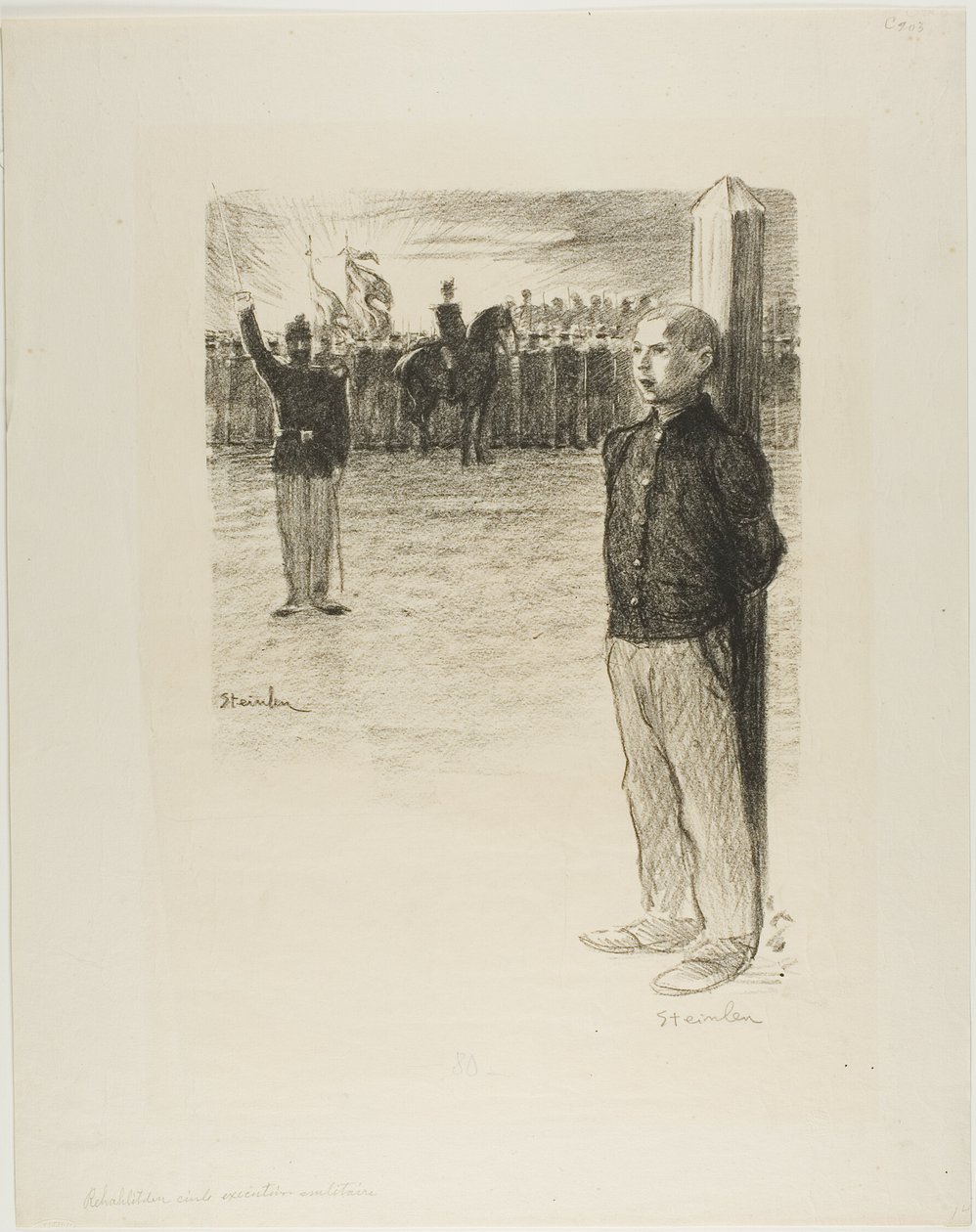 Riabilitazione civile ed esecuzione militare da Théophile Alexandre Pierre Steinlen