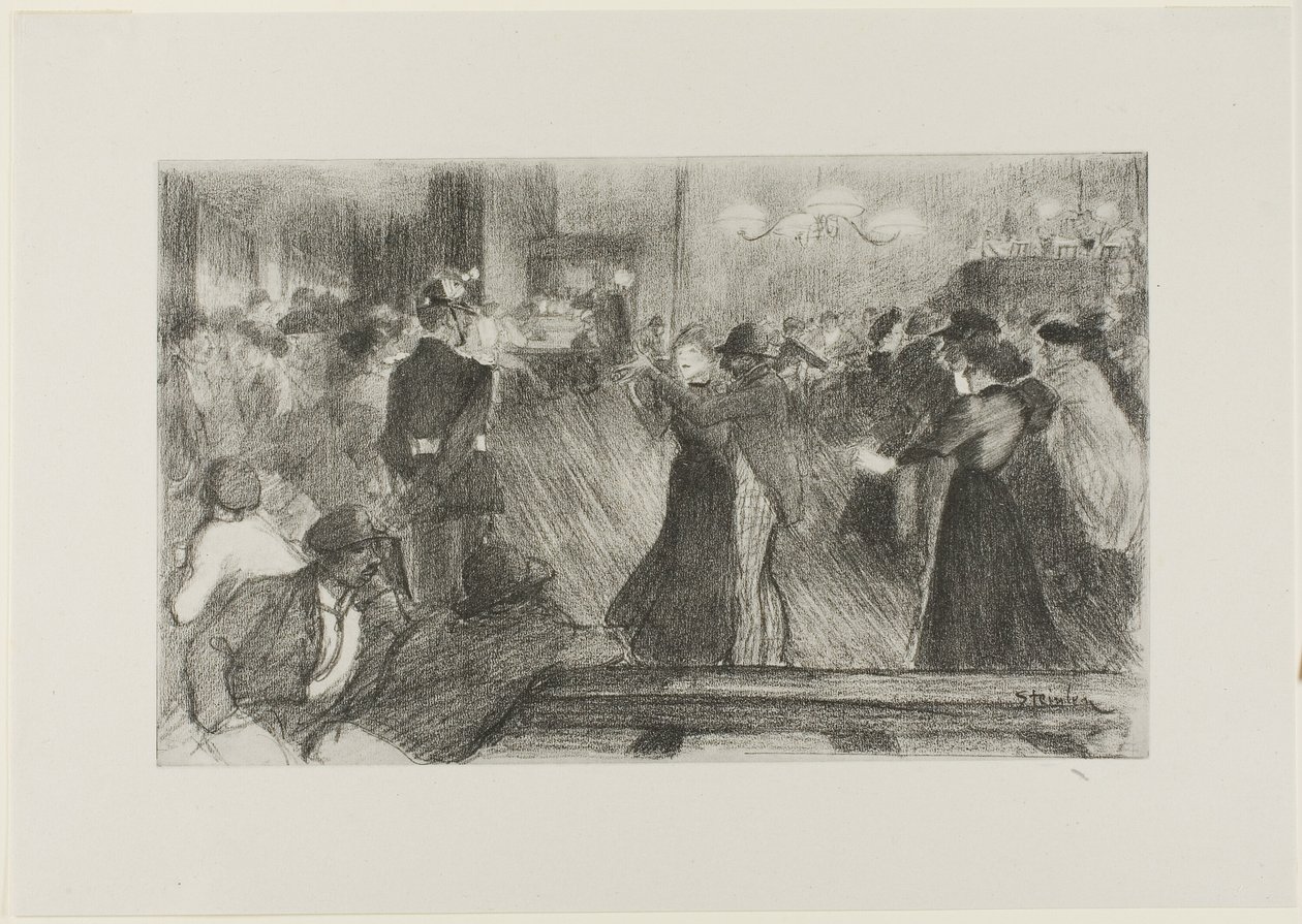 Sala da ballo da Théophile Alexandre Pierre Steinlen