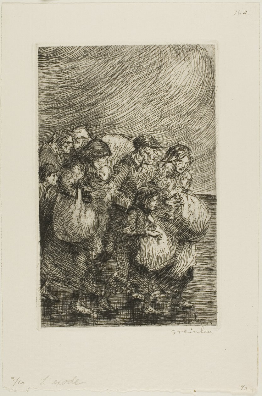 Evacuati da Théophile Alexandre Pierre Steinlen