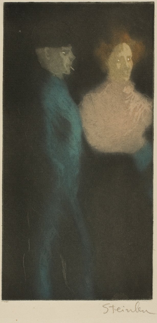 Ragazza e pappone da Théophile Alexandre Pierre Steinlen