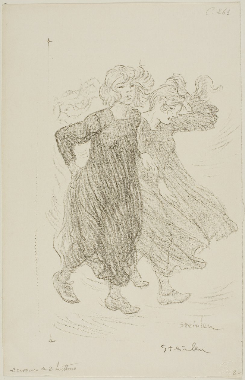 Raffica di vento da Théophile Alexandre Pierre Steinlen