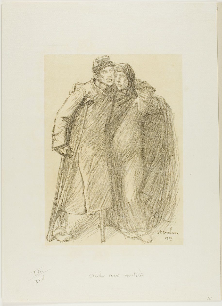Aiutare i feriti da Théophile Alexandre Pierre Steinlen
