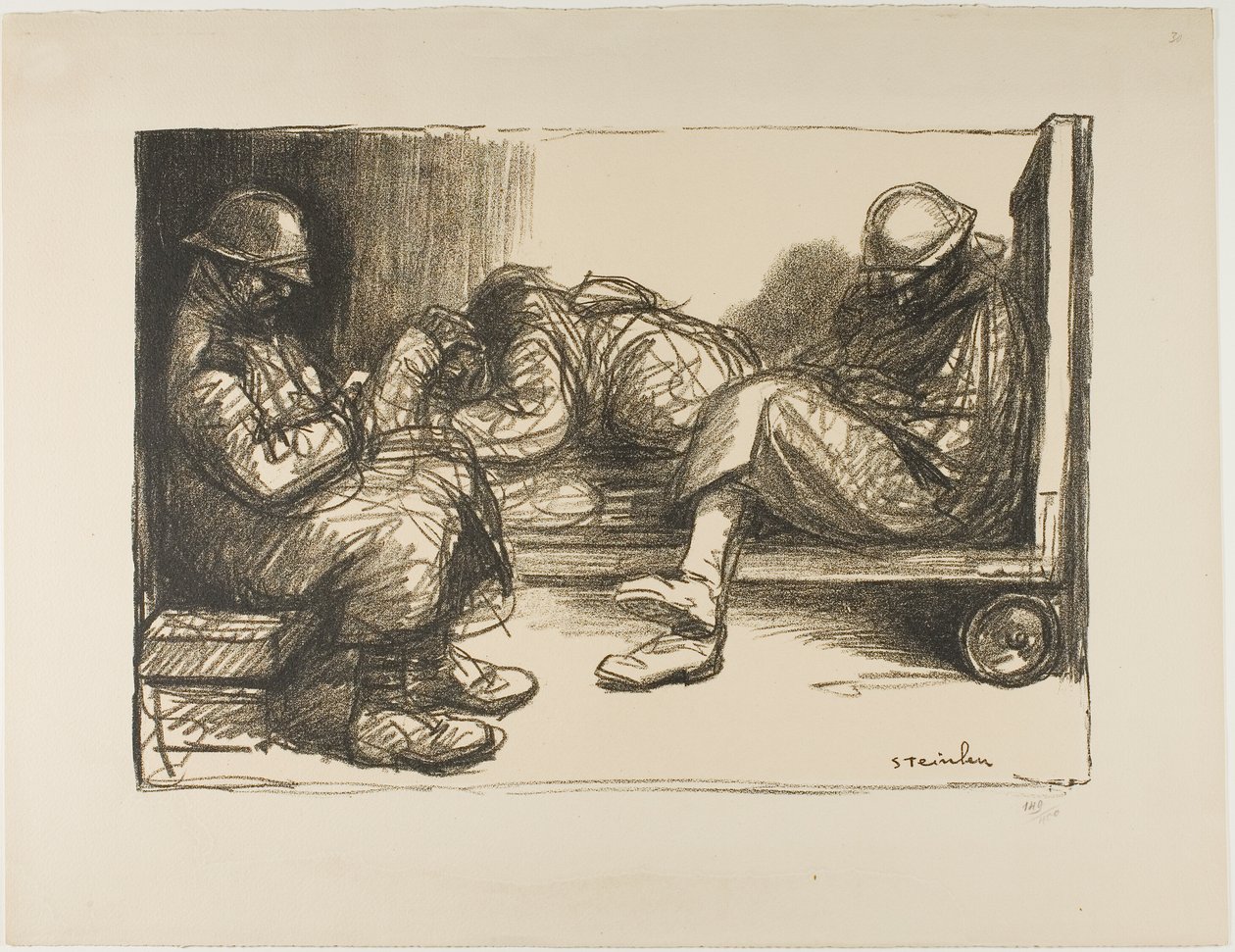 In panchina da Théophile Alexandre Pierre Steinlen