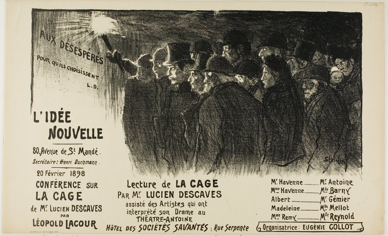La nuova idea da Théophile Alexandre Pierre Steinlen