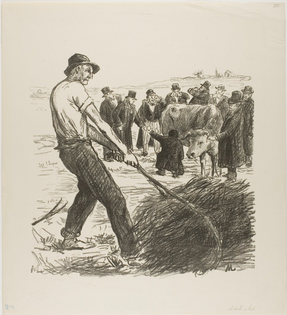 Mucca da latte da Théophile Alexandre Pierre Steinlen