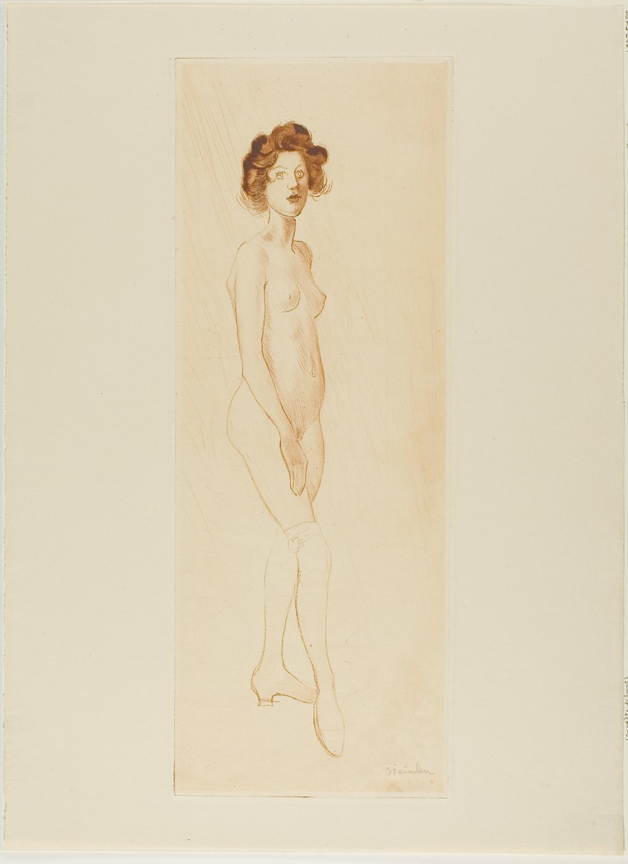 Modello in piedi da Théophile Alexandre Pierre Steinlen