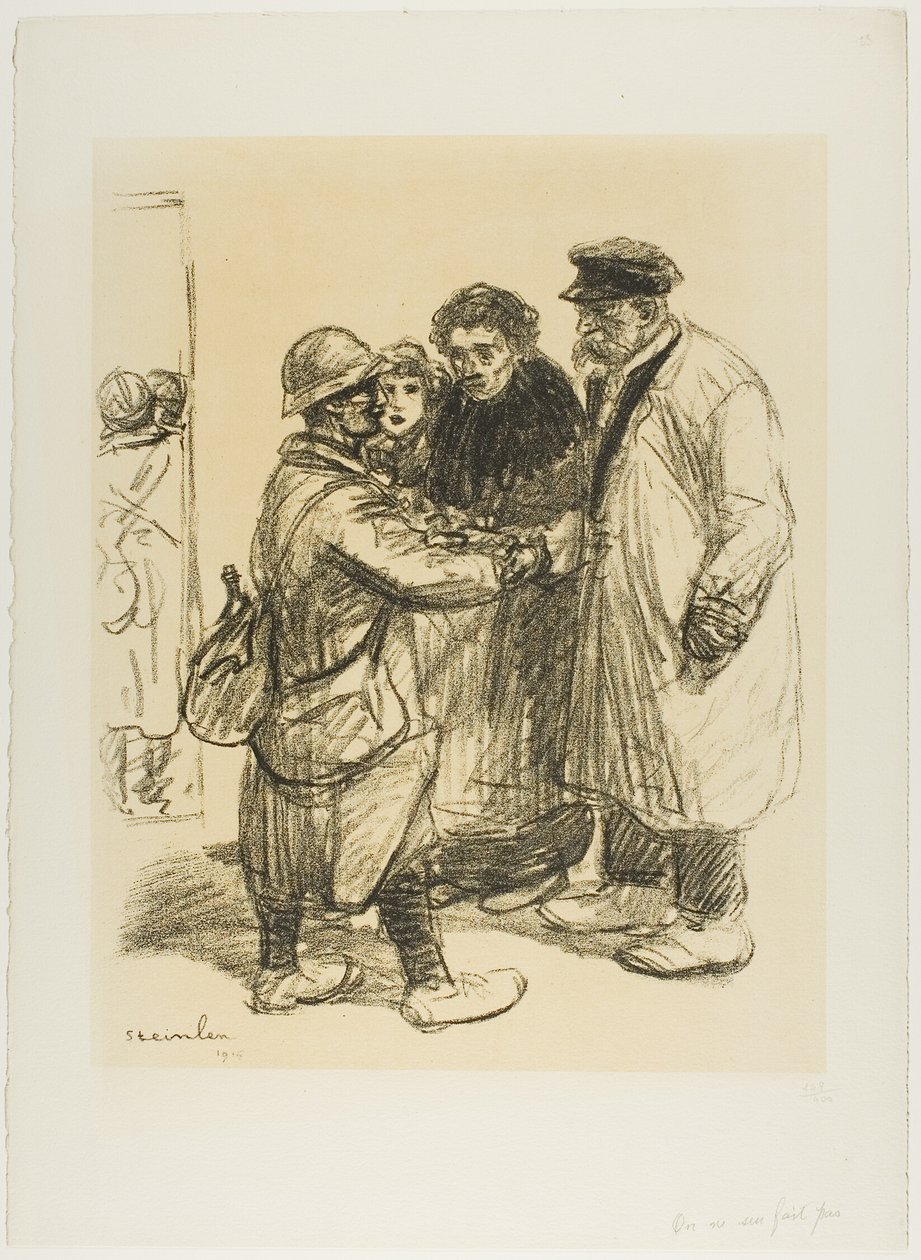 Non ci si abitua da Théophile Alexandre Pierre Steinlen