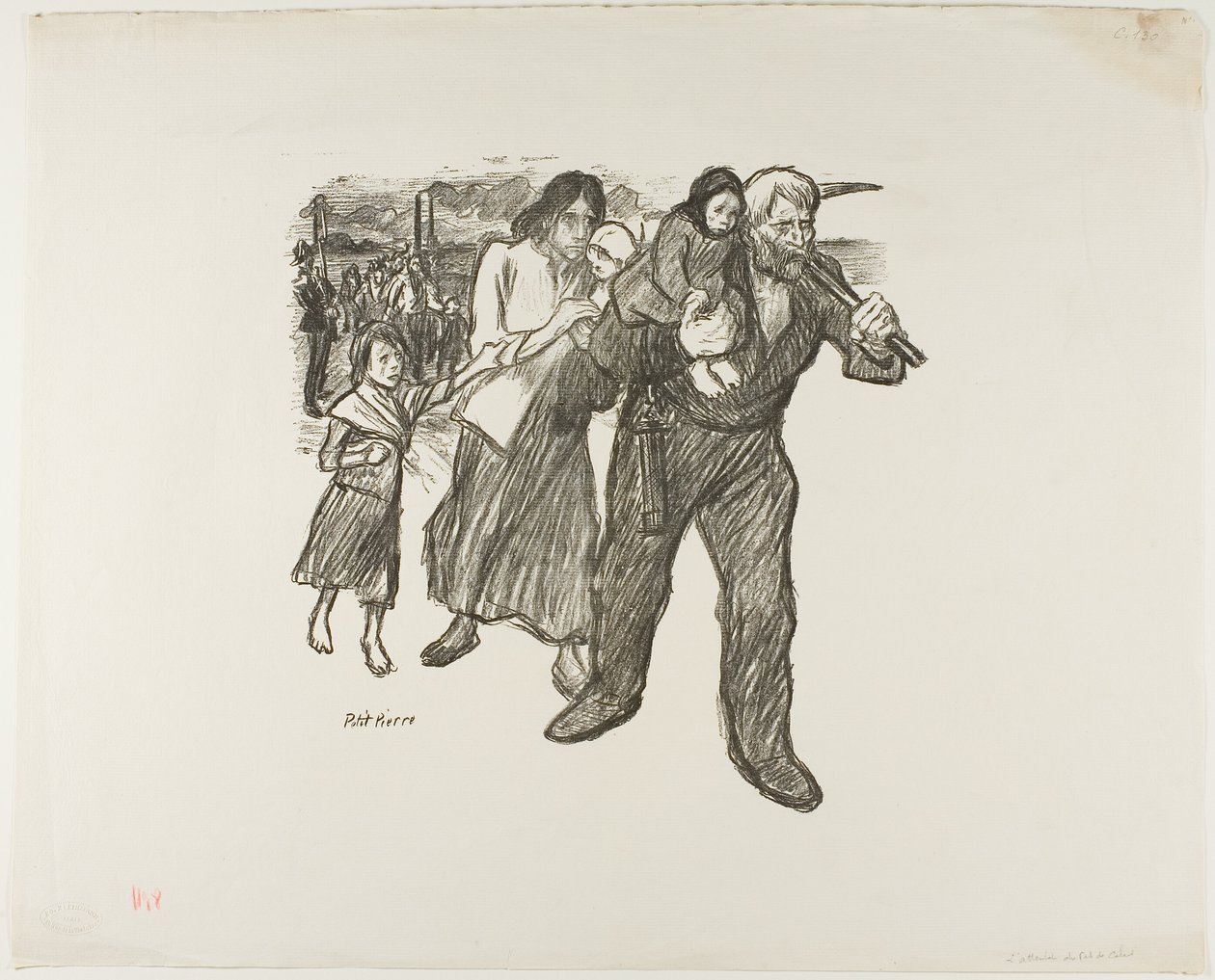 Indignazione nel Pas-de-Calais da Théophile Alexandre Pierre Steinlen