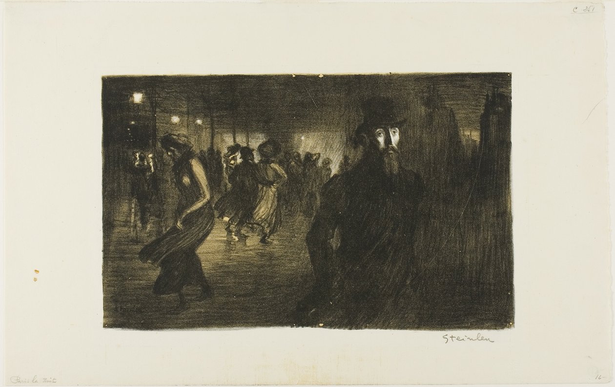 Parigi, notte da Théophile Alexandre Pierre Steinlen