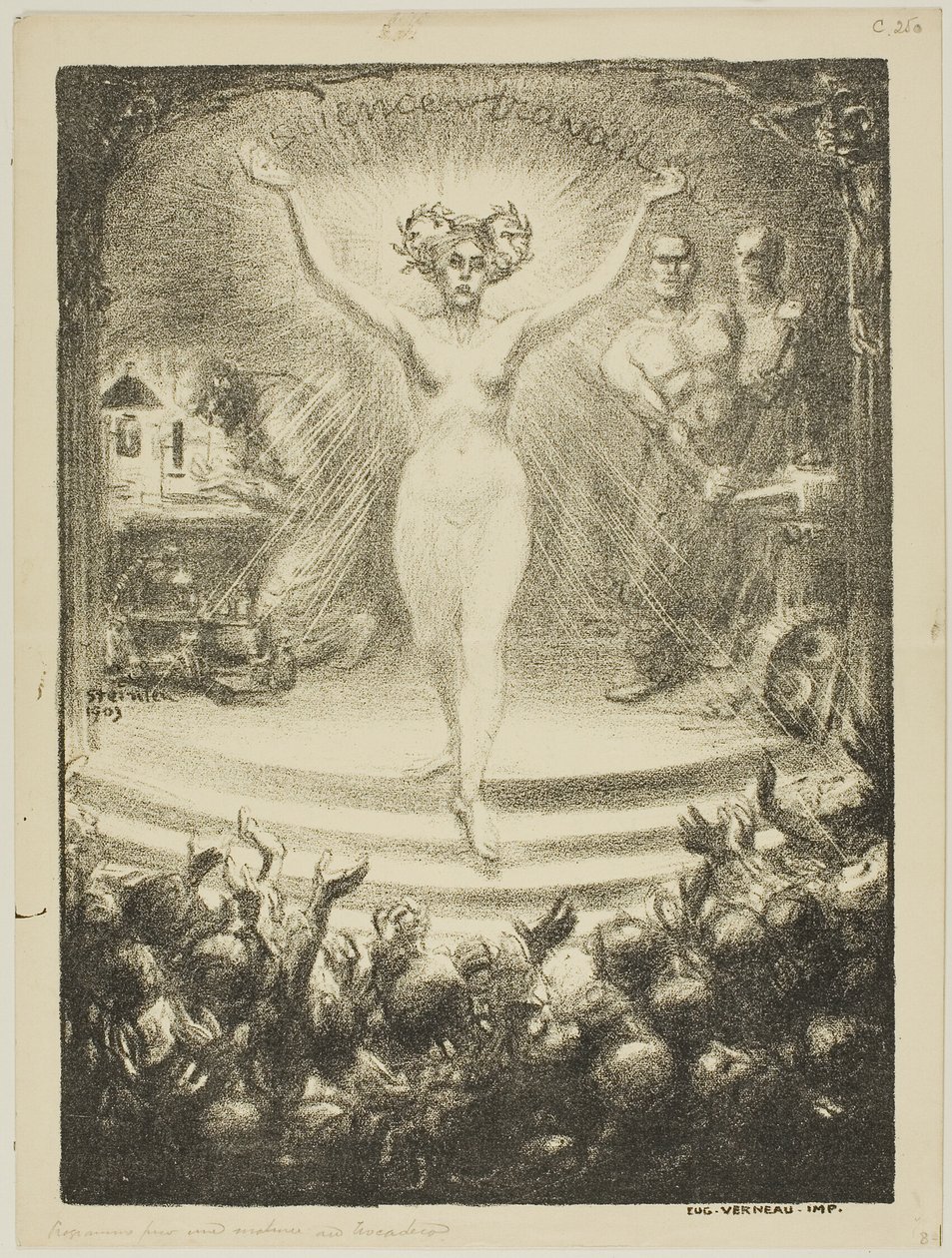 Programma di una matinée al Trocadéro da Théophile Alexandre Pierre Steinlen