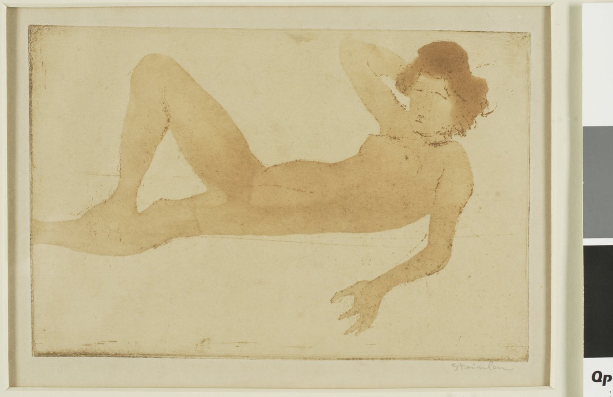 Donna nuda reclinata da Théophile Alexandre Pierre Steinlen