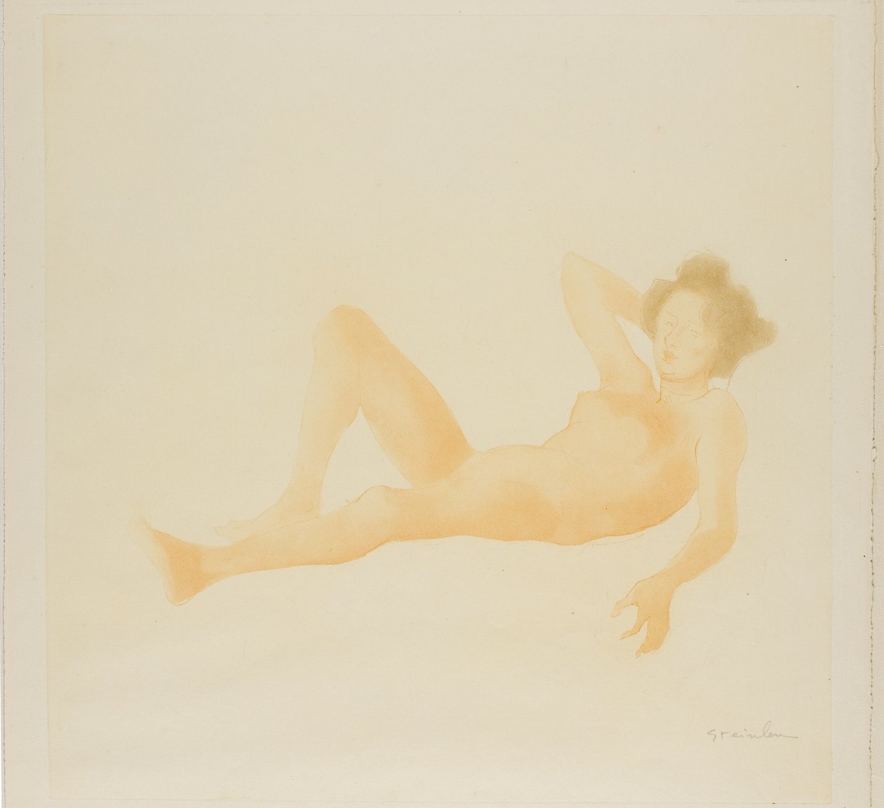 Donna reclinata da Théophile Alexandre Pierre Steinlen
