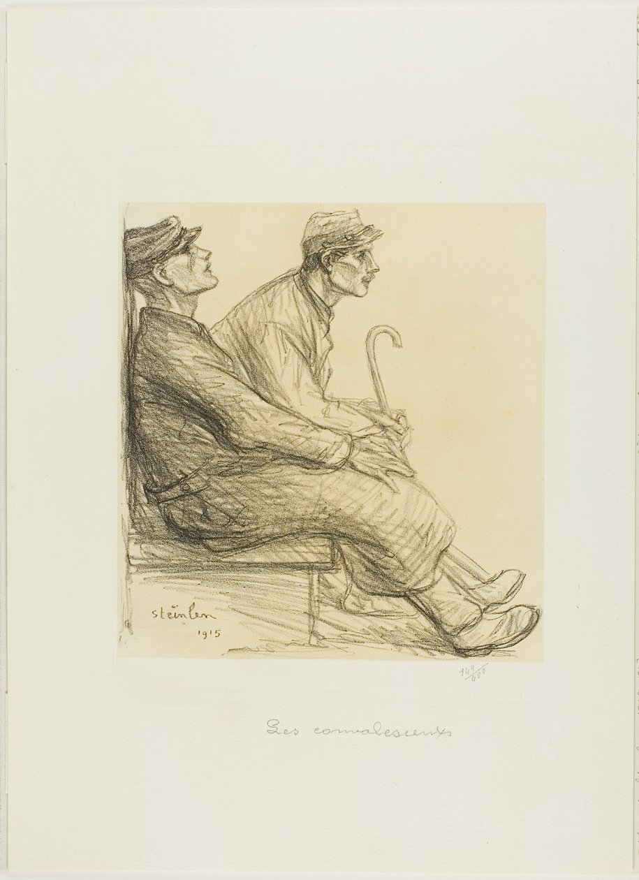 I convalescenti, secondo piatto da Actualités da Théophile Alexandre Pierre Steinlen