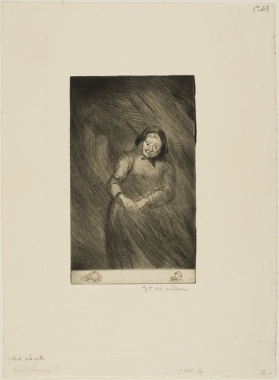 Il vecchio chiacchierone da Théophile Alexandre Pierre Steinlen