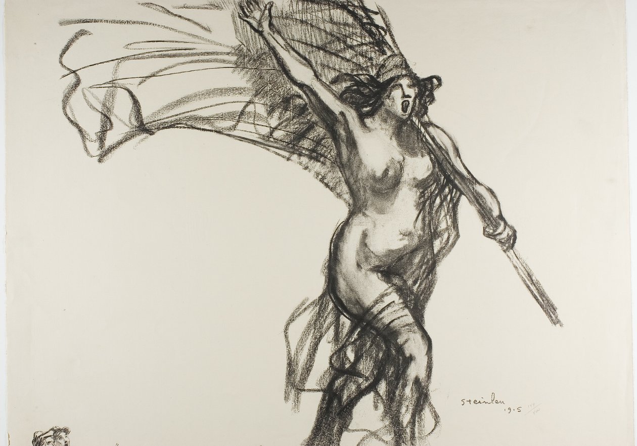 La Repubblica ci chiama..., piatto numero quindici di Actualités da Théophile Alexandre Pierre Steinlen