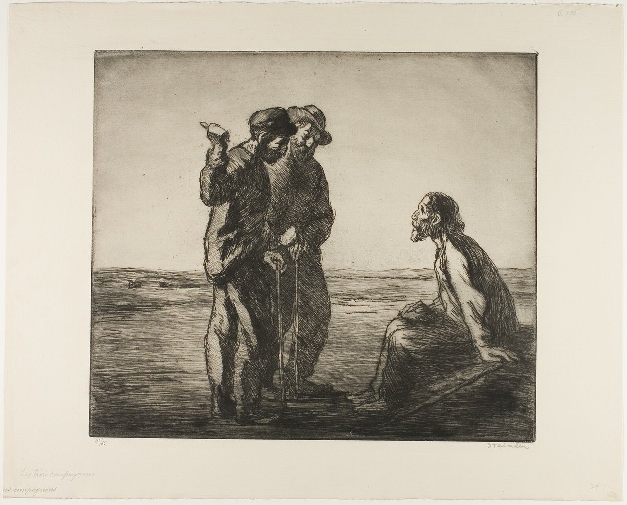 I tre compagni da Théophile Alexandre Pierre Steinlen