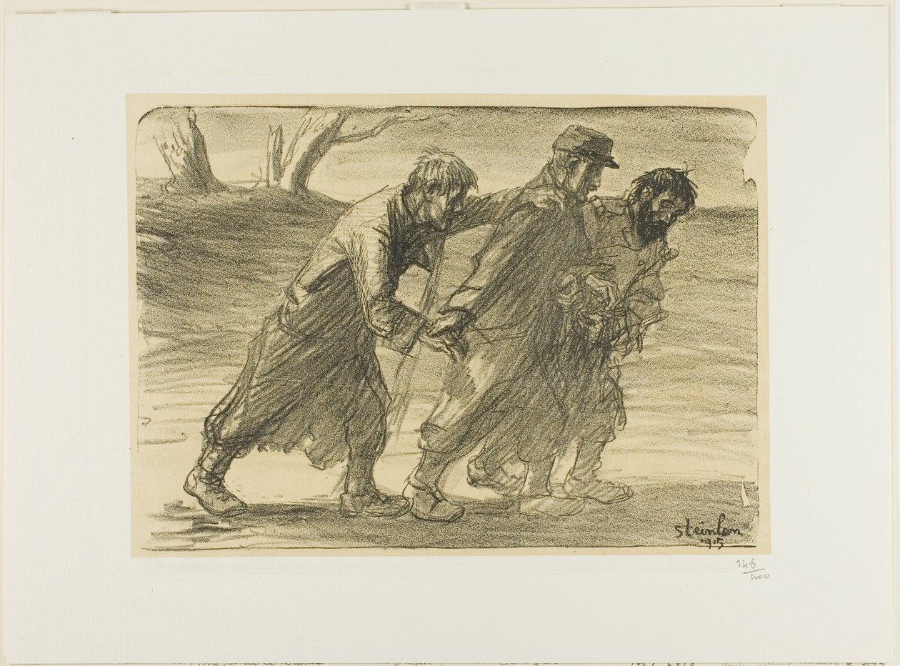 Tre Compagni, piatto cinque di Actualités da Théophile Alexandre Pierre Steinlen