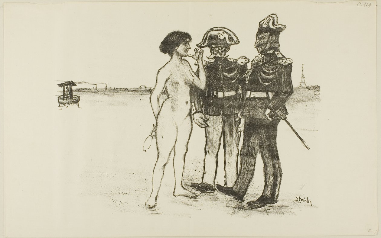 La verità e i due soldati da Théophile Alexandre Pierre Steinlen