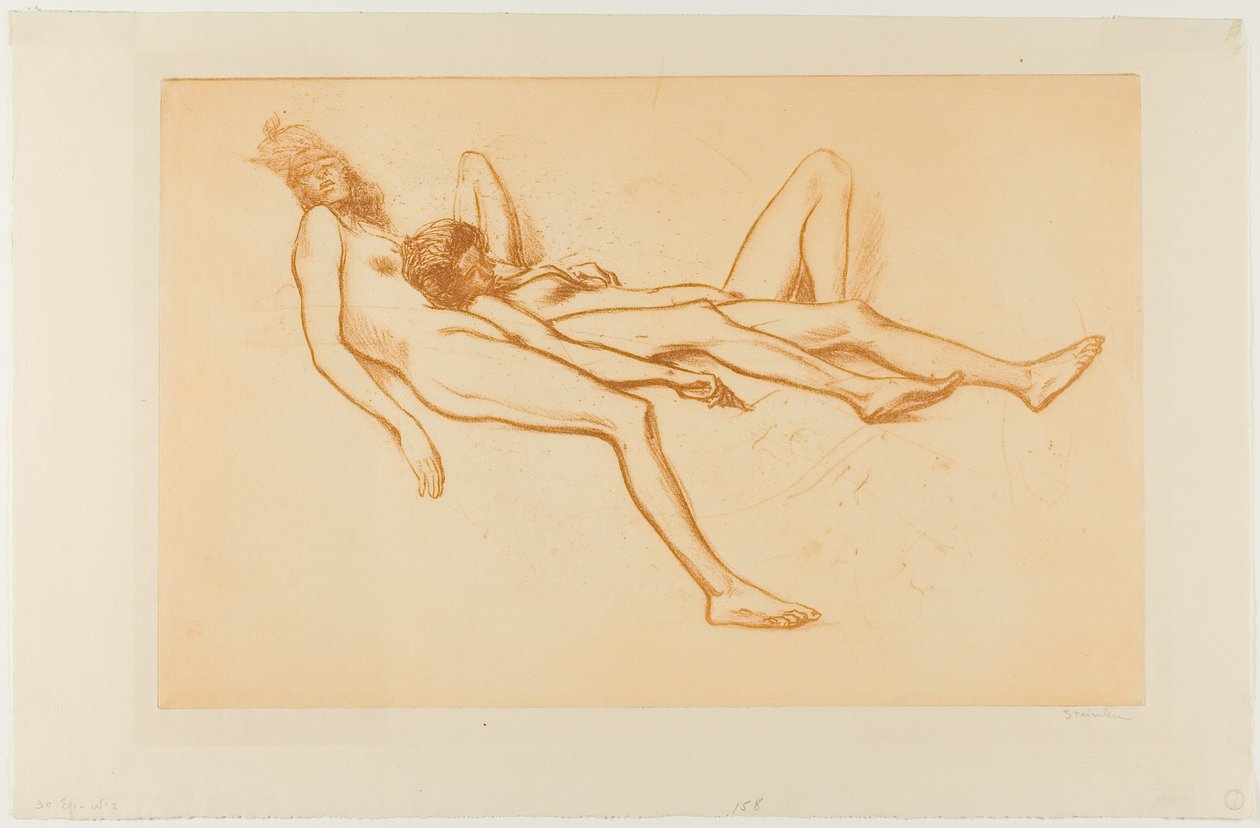 Due modelle nude da Théophile Alexandre Pierre Steinlen