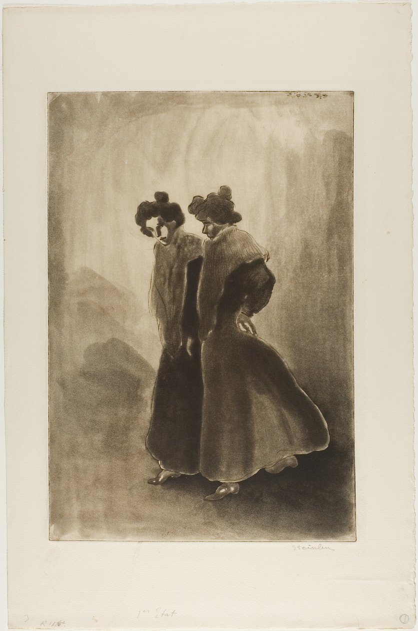 Due donne da Théophile Alexandre Pierre Steinlen