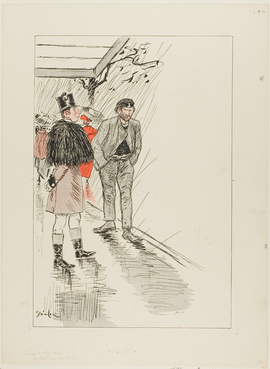 Vagabondo di Parigi da Théophile Alexandre Pierre Steinlen