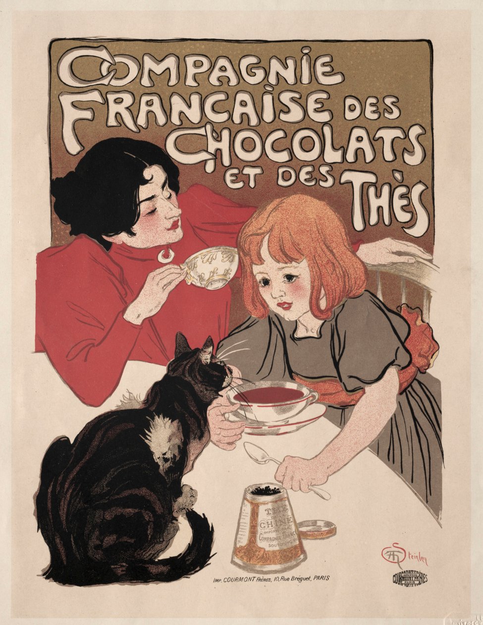 Compagnie Française des Chocolate et des Thés da Théophile Alexandre Steinlen