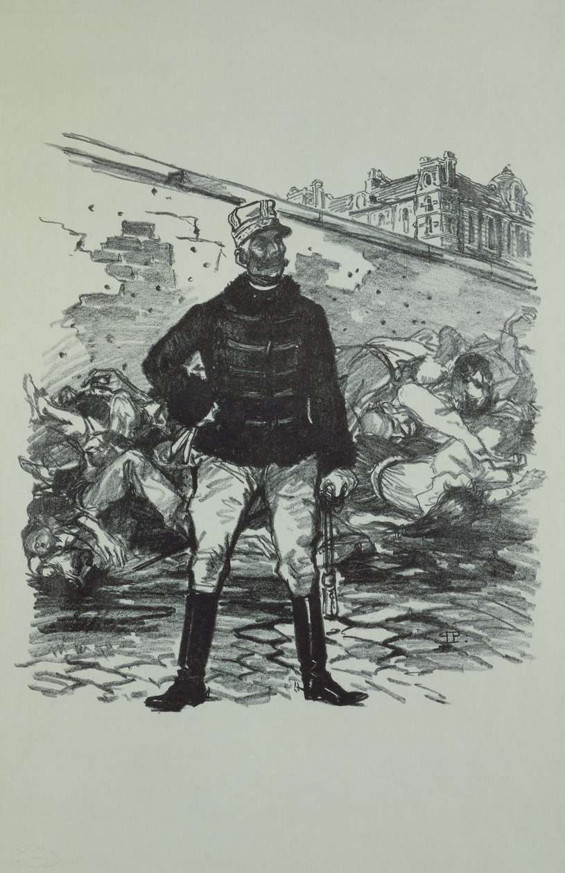 Generale Gaston Auguste (1830-1909) Marchese de Gallifet, in tutto il suo splendore da Théophile Alexandre Steinlen