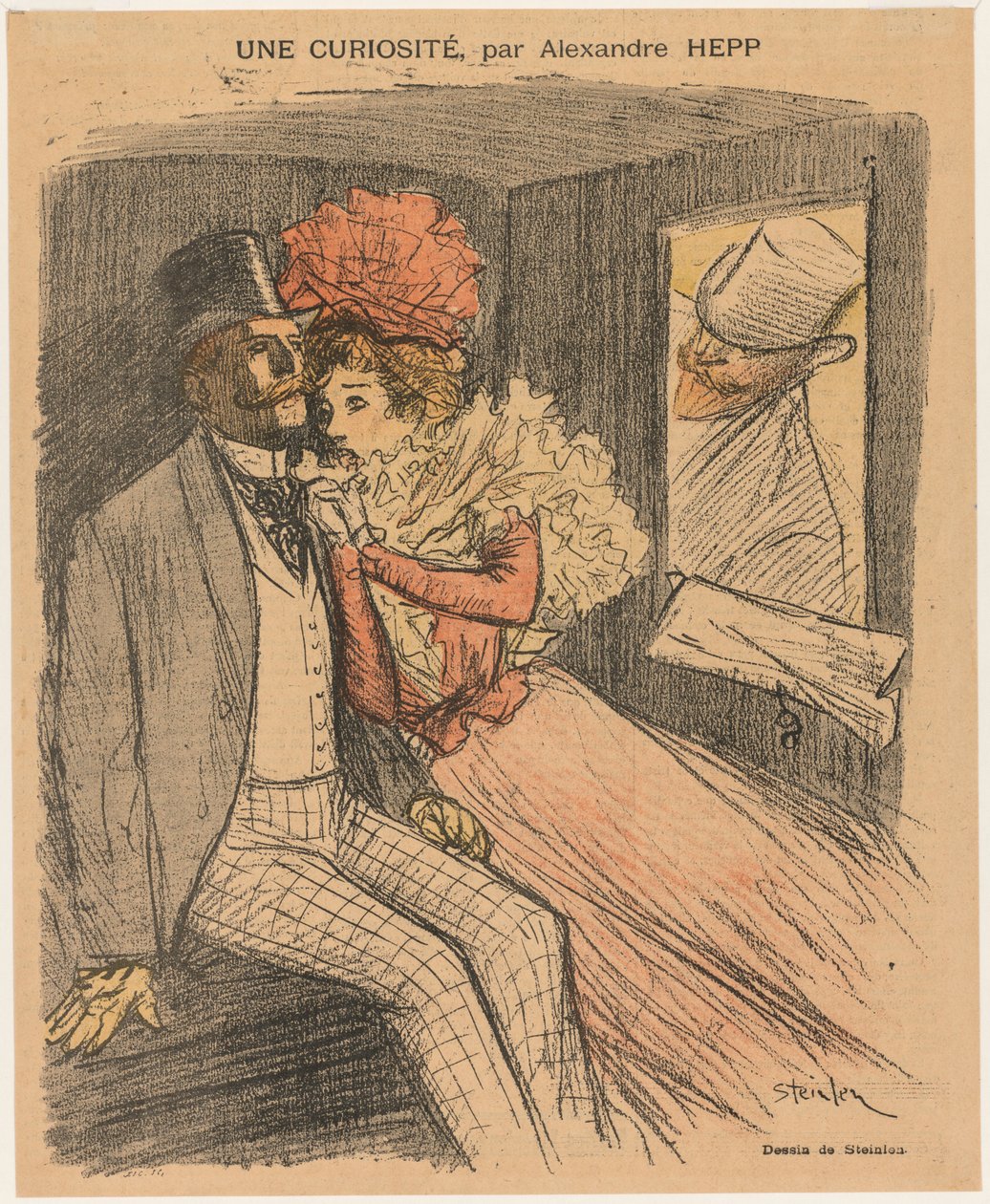 Gil Blas Illustré: Una curiosità, di Alexandre Hepp da Théophile Alexandre Steinlen