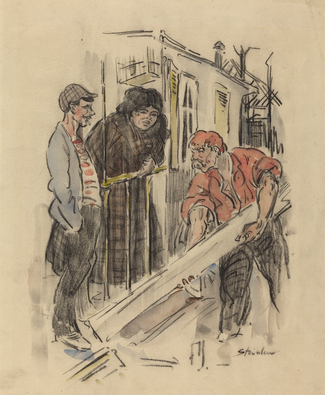 Pettegolezzi, fine XIX-inizio XX secolo da Théophile Alexandre Steinlen