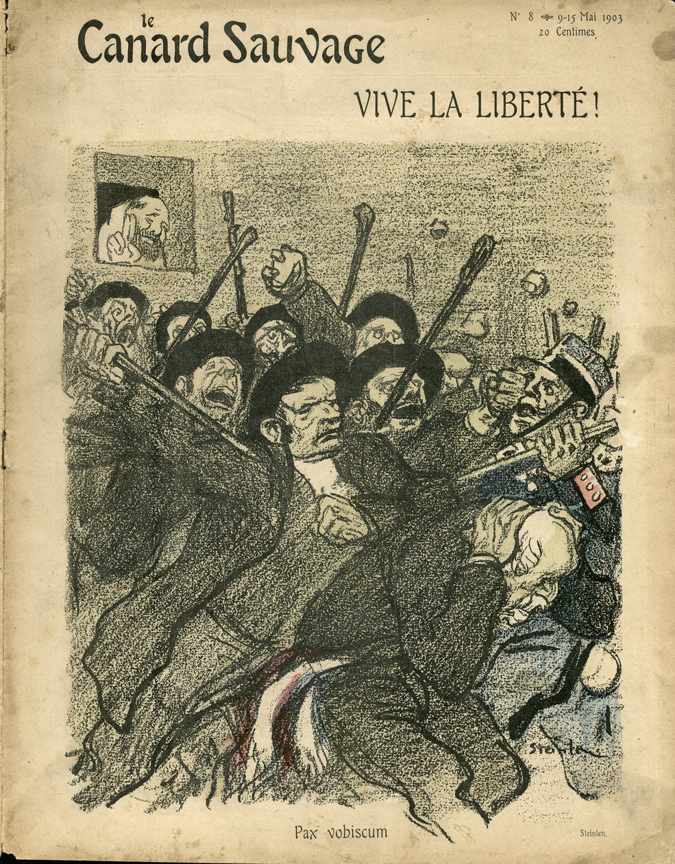 Illustrazione di Steinlen (1859-1923) per la copertina di L