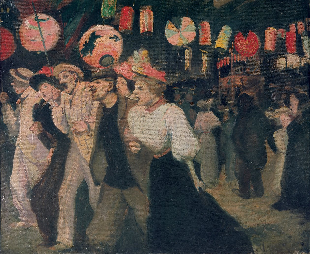 Il 14 luglio 1895 a Montmartre, 1895 da Théophile Alexandre Steinlen