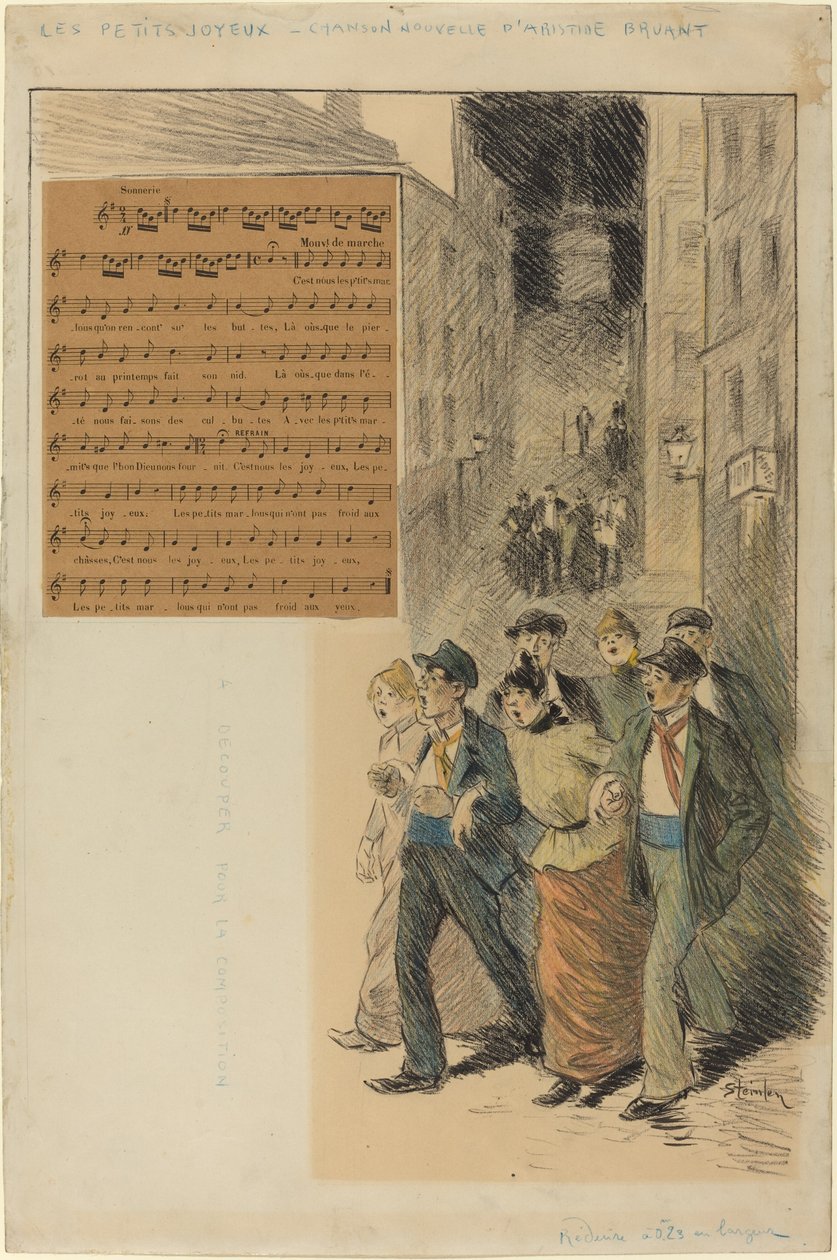 I piccoli allegri, 1891 da Théophile Alexandre Steinlen